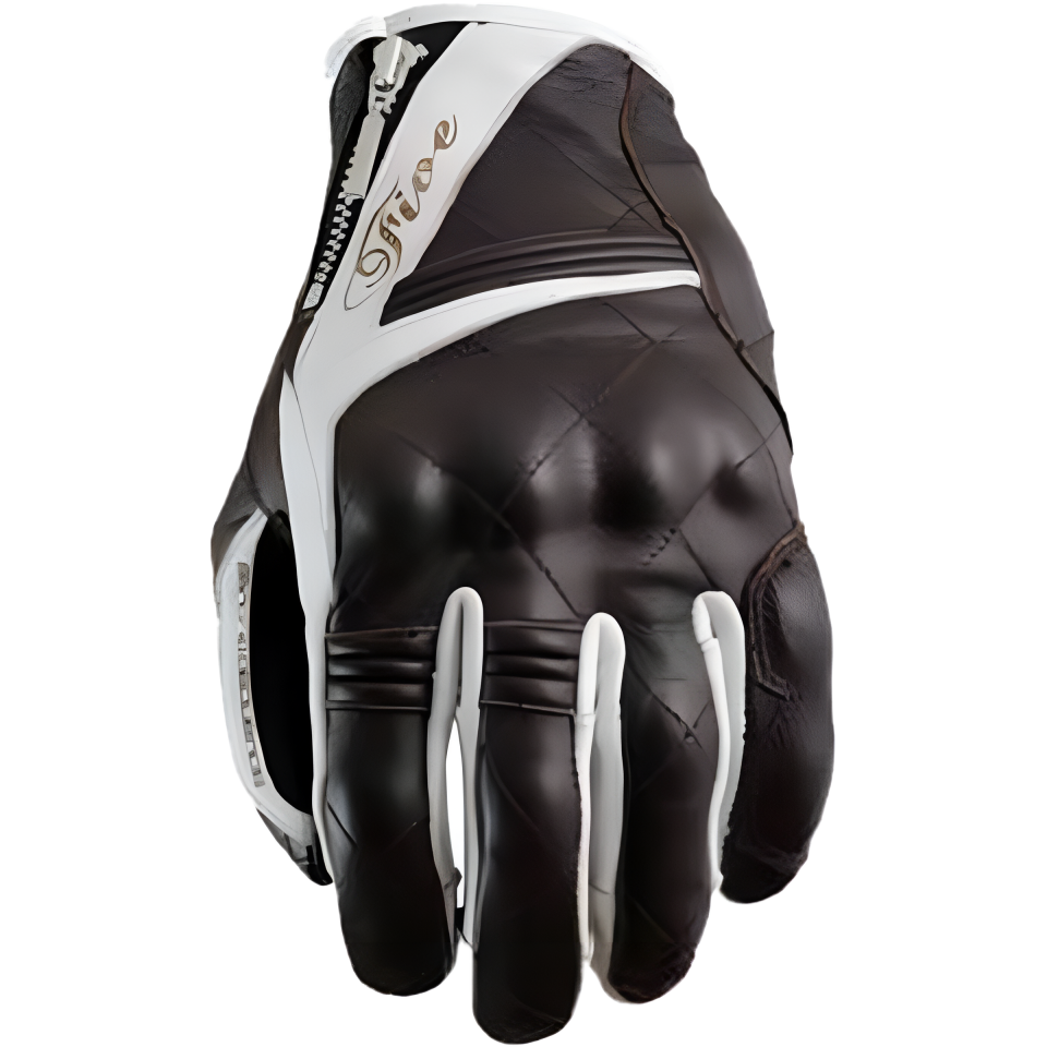 Sport City - Kahverengi/Deri/Kadın Motosiklet Eldiveni