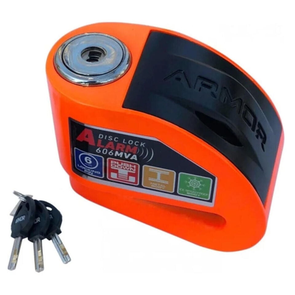 ARMOR 606MVA ALARMLI DİSK KİLİDİ 6mm Turuncu