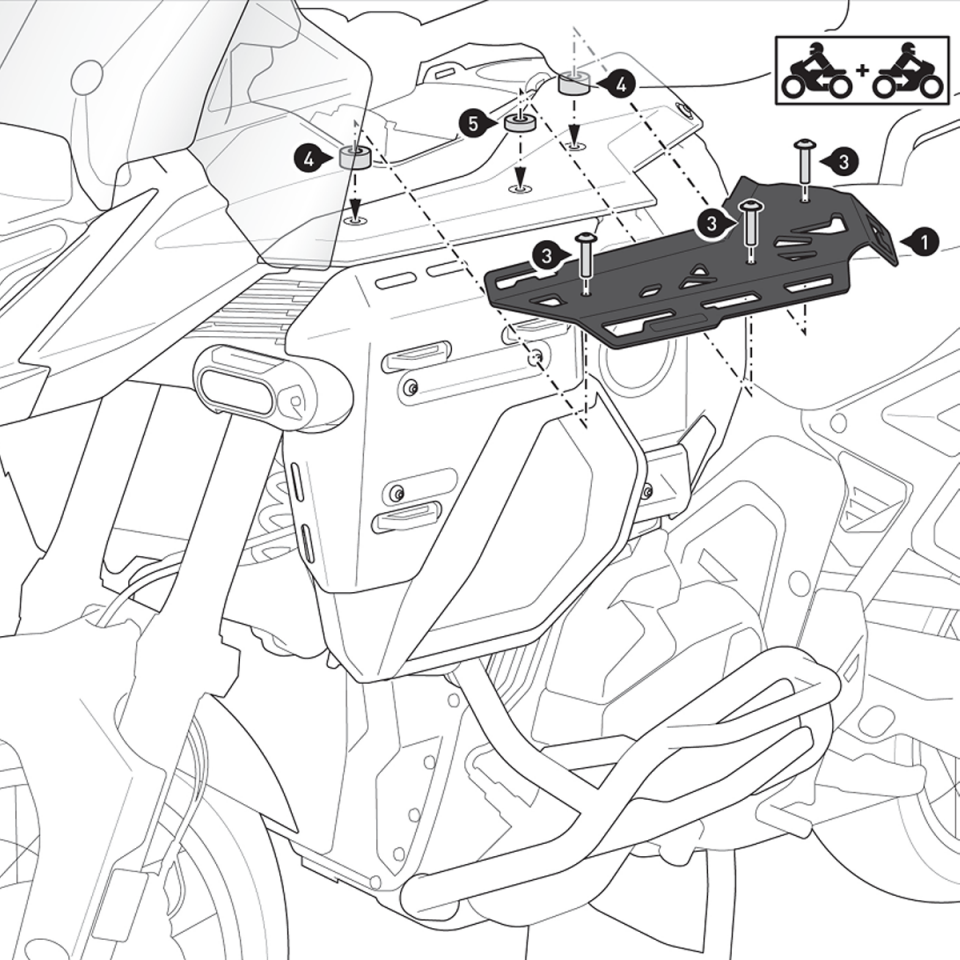 SW-Motech Depo Rafı – BMW R 1300 GS Adventure