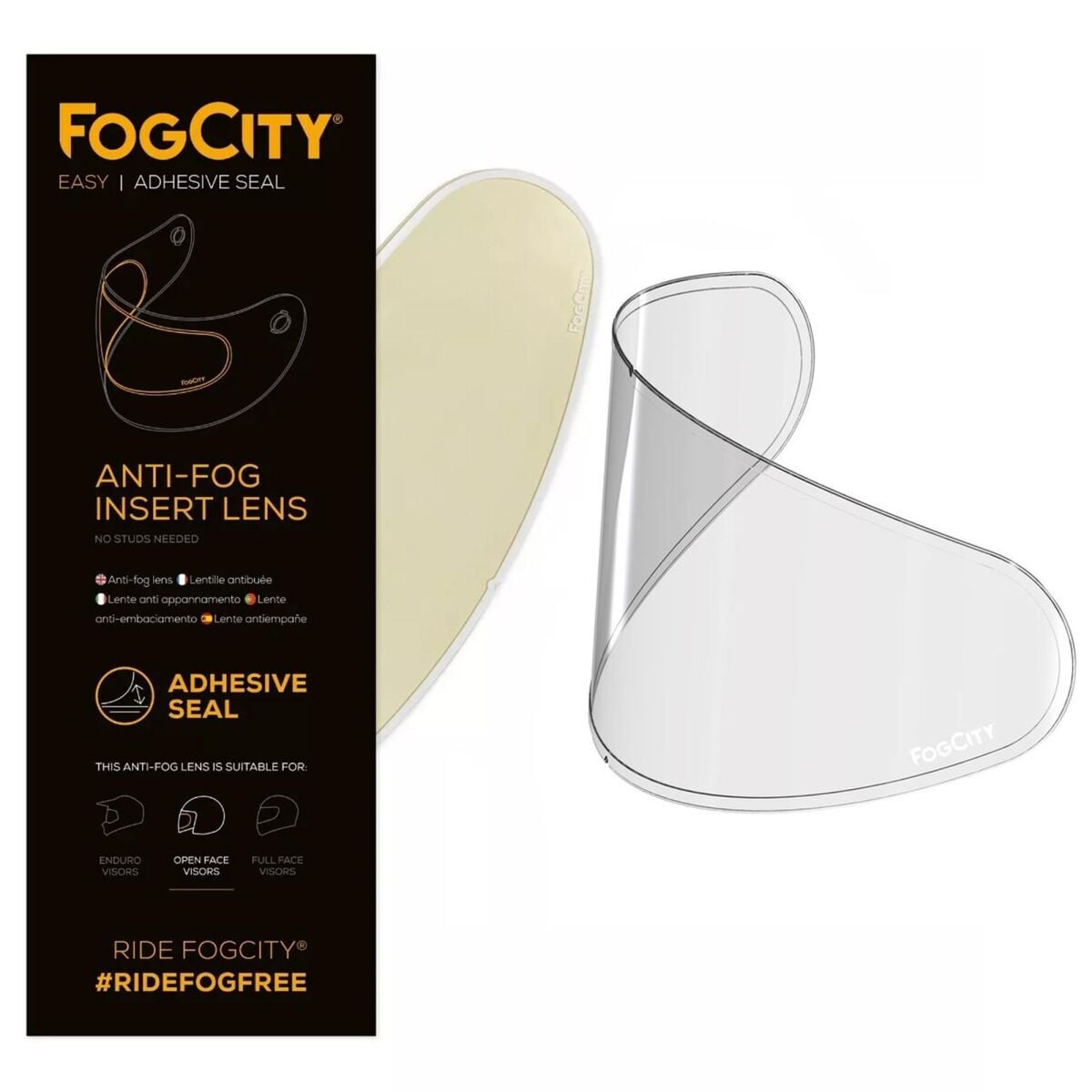 Fog City By Pinlock Üniversal Buğu Önleyici Cam Şeffaf