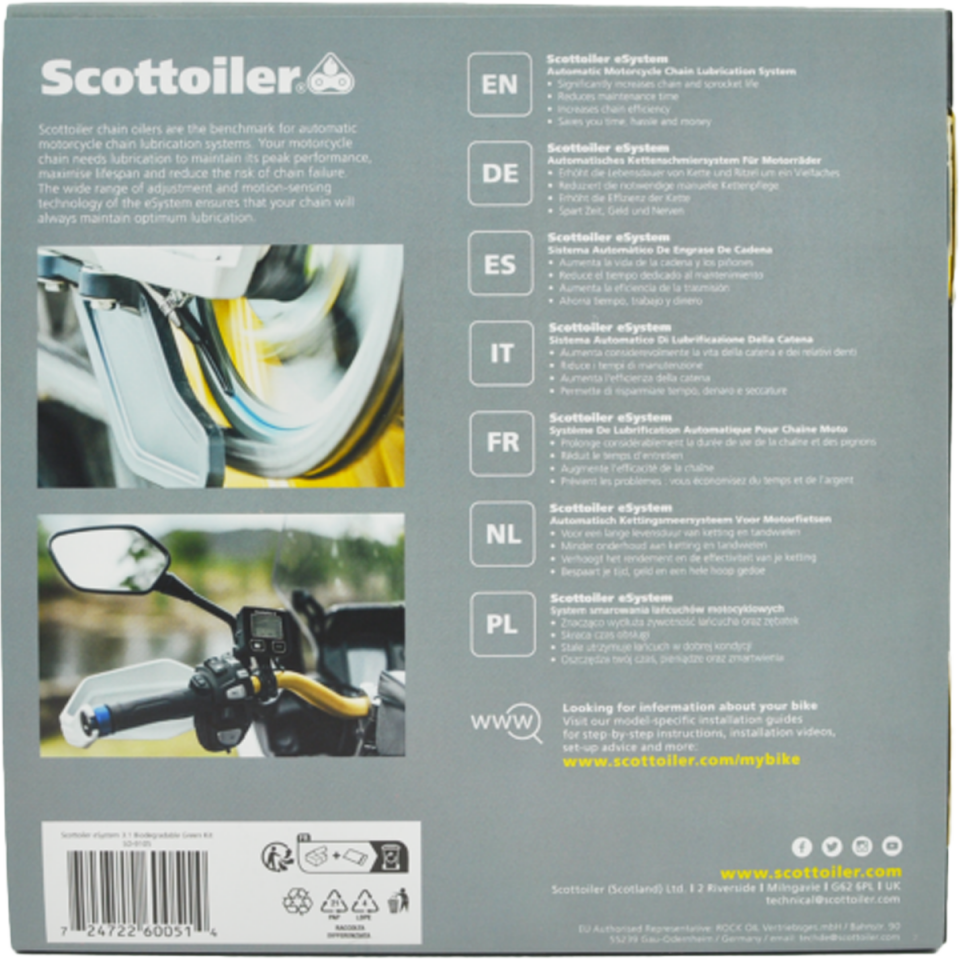 Scottoiler eSystem v3.1 - Elektronik Zincir Yağlama Sistemi