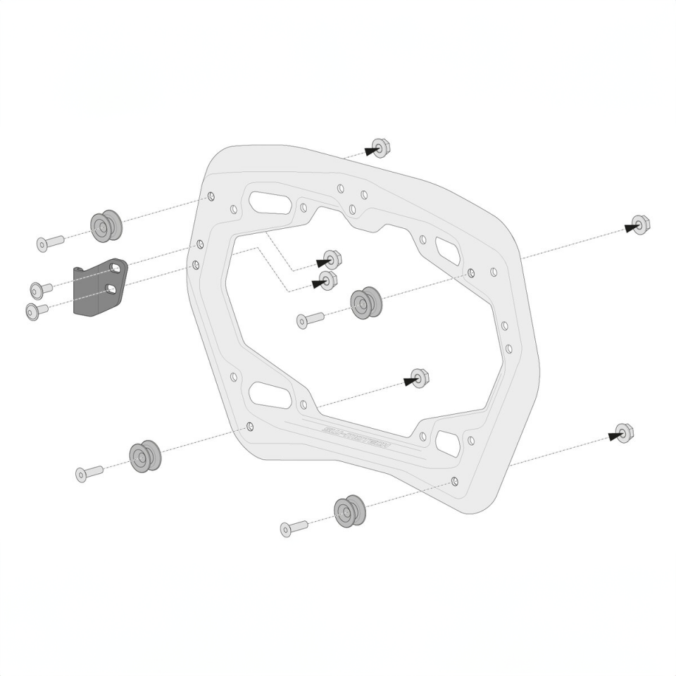 SW-MOTECH Trax Yan Çanta Adaptör Kiti