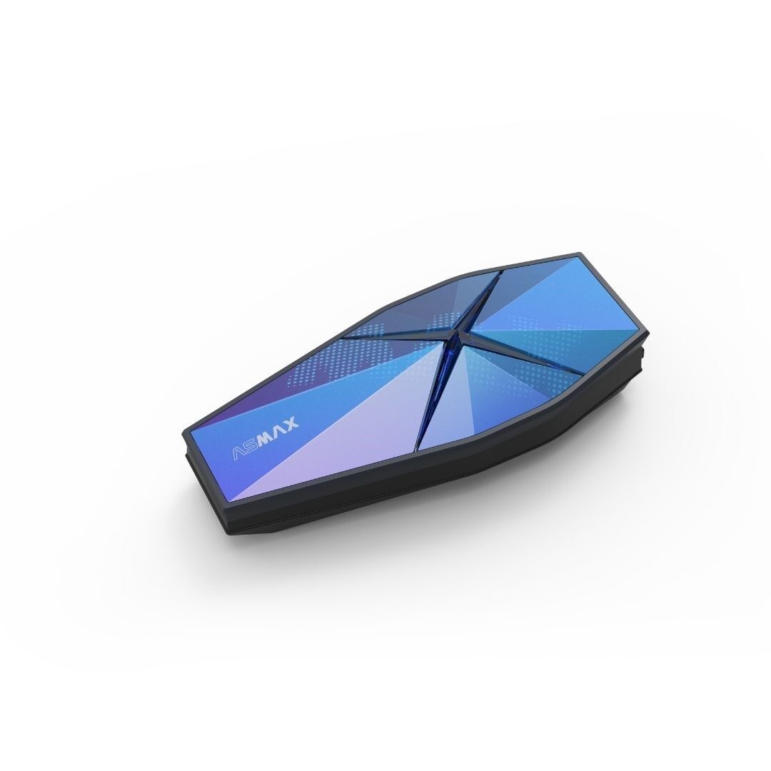 ASMAX F1 Pro – Mesh ve Sesli Komut İnterkom (Shiny Blue)