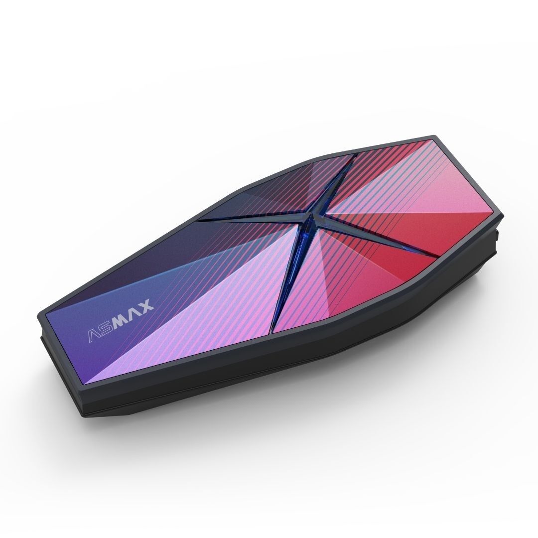 ASMAX F1 Pro – Mesh ve Sesli Komut İnterkom (Shiny Red)