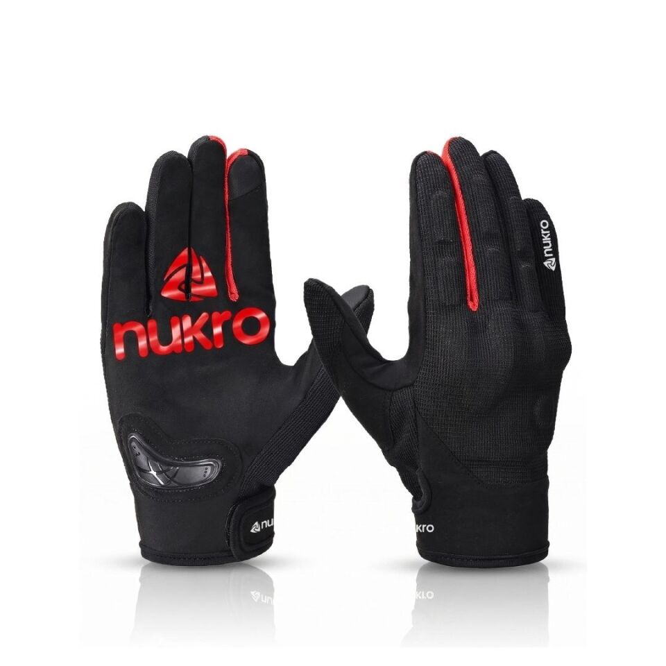 NUKRO ERVO AIR Yazlık Motosiklet Eldiveni - Kırmızı M