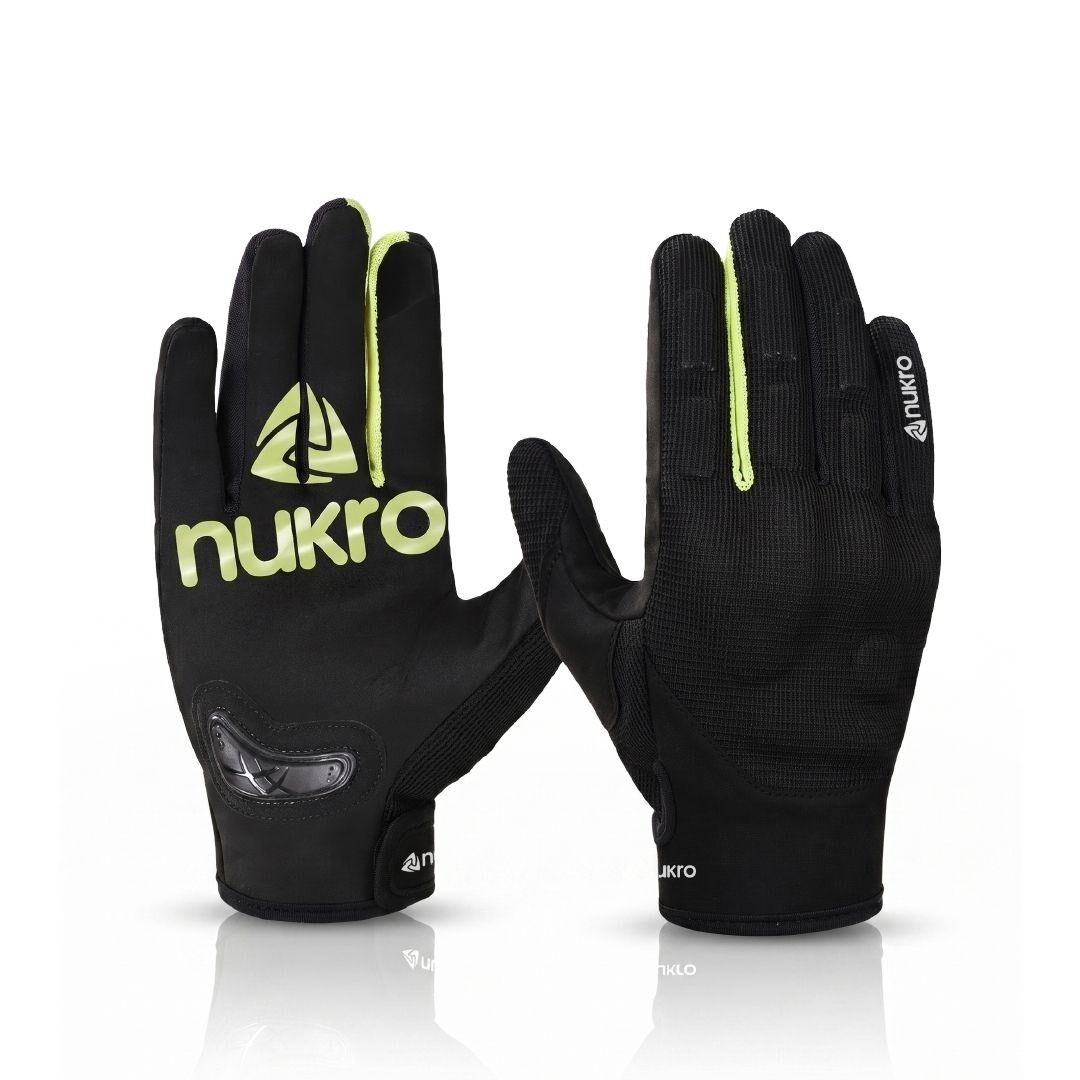 NUKRO ERVO AIR Yazlık Motosiklet Eldiveni - Neon Sarı S