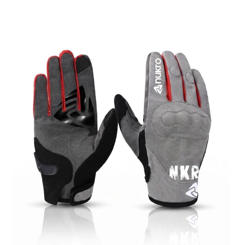 NUKRO ERVO GRIP Yazlık Motosiklet Eldiveni - Gri S