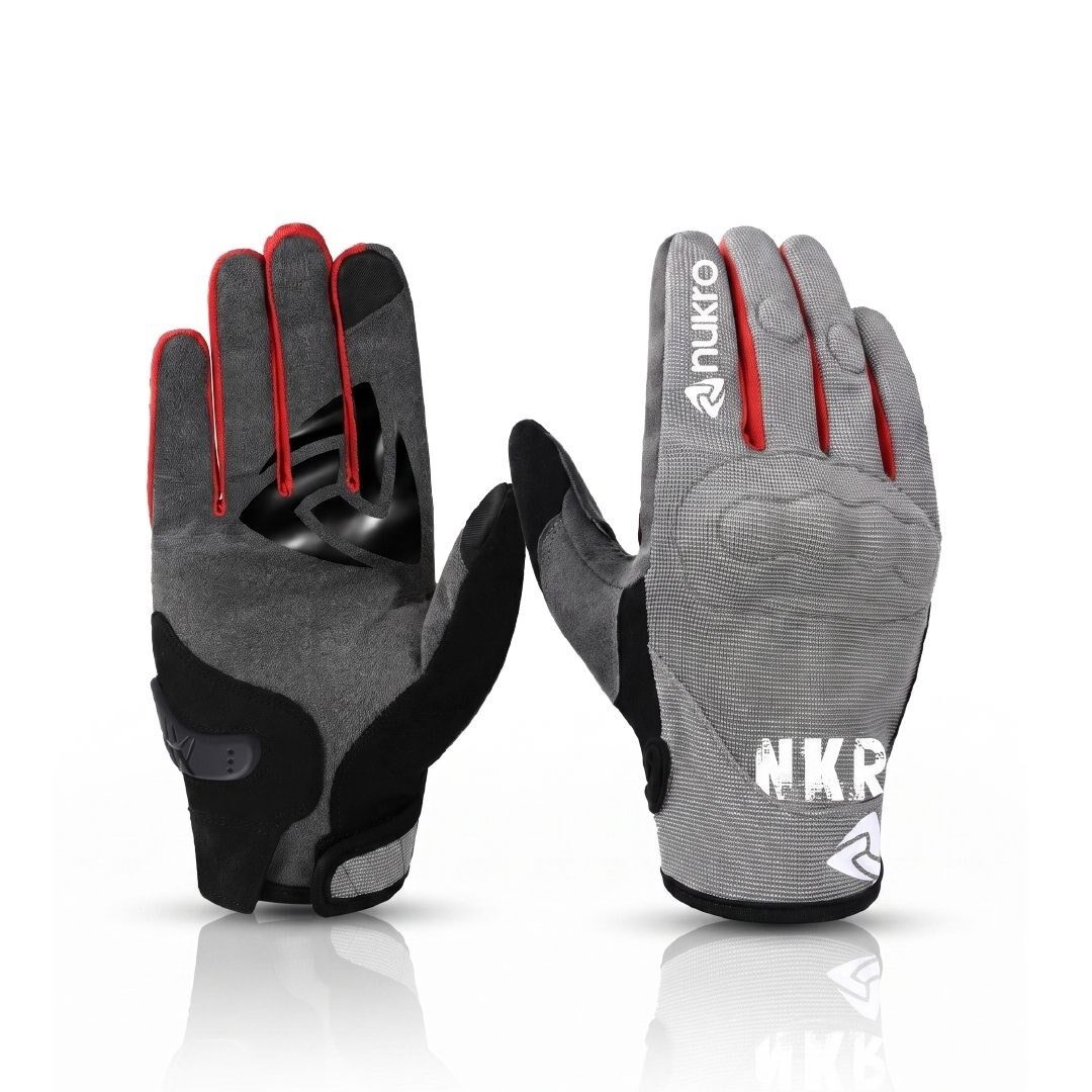 NUKRO ERVO GRIP Yazlık Motosiklet Eldiveni - Gri L