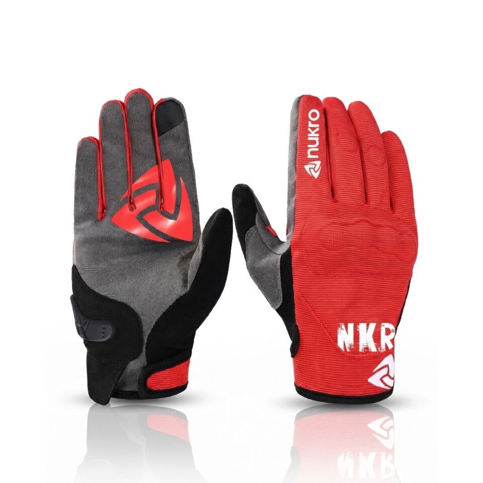 NUKRO ERVO GRIP Yazlık Motosiklet Eldiveni - Kırmızı 2XL