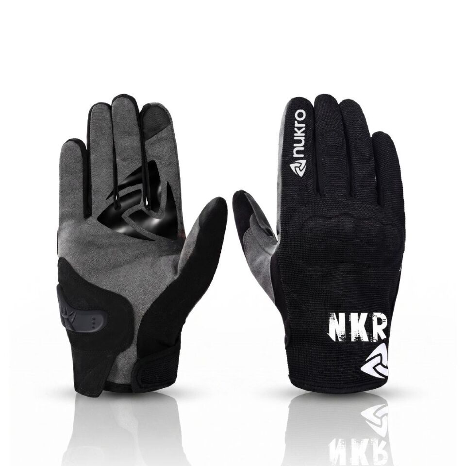 NUKRO ERVO GRIP Yazlık Motosiklet Eldiveni - Siyah S