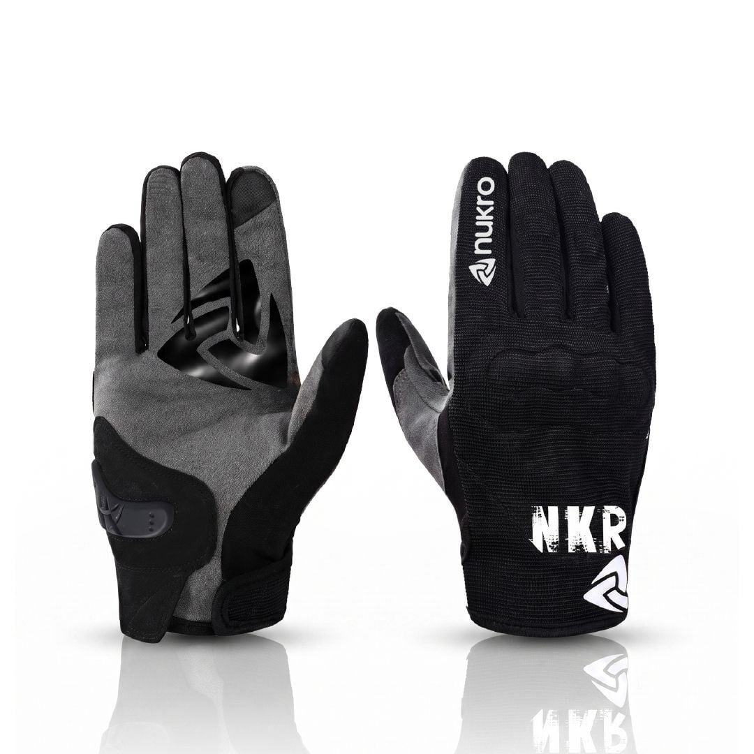 NUKRO ERVO GRIP Yazlık Motosiklet Eldiveni - Siyah 2XL