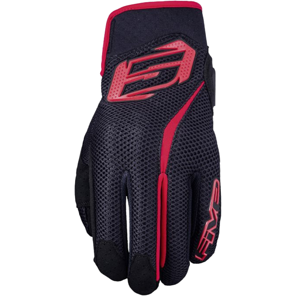 Five Gloves RS5 Air - Siyah/Kırmızı Motosiklet Eldiveni