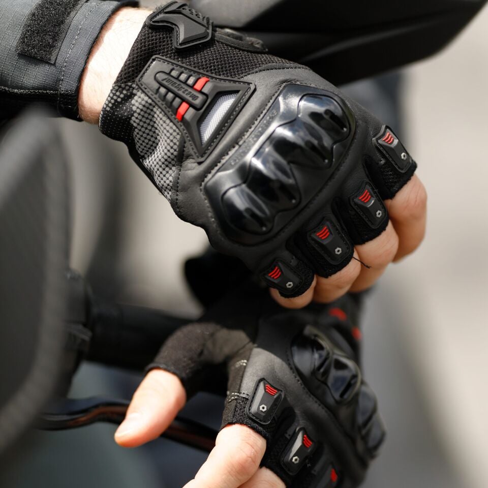 MG07D Parmaksız Siyah Eldiven