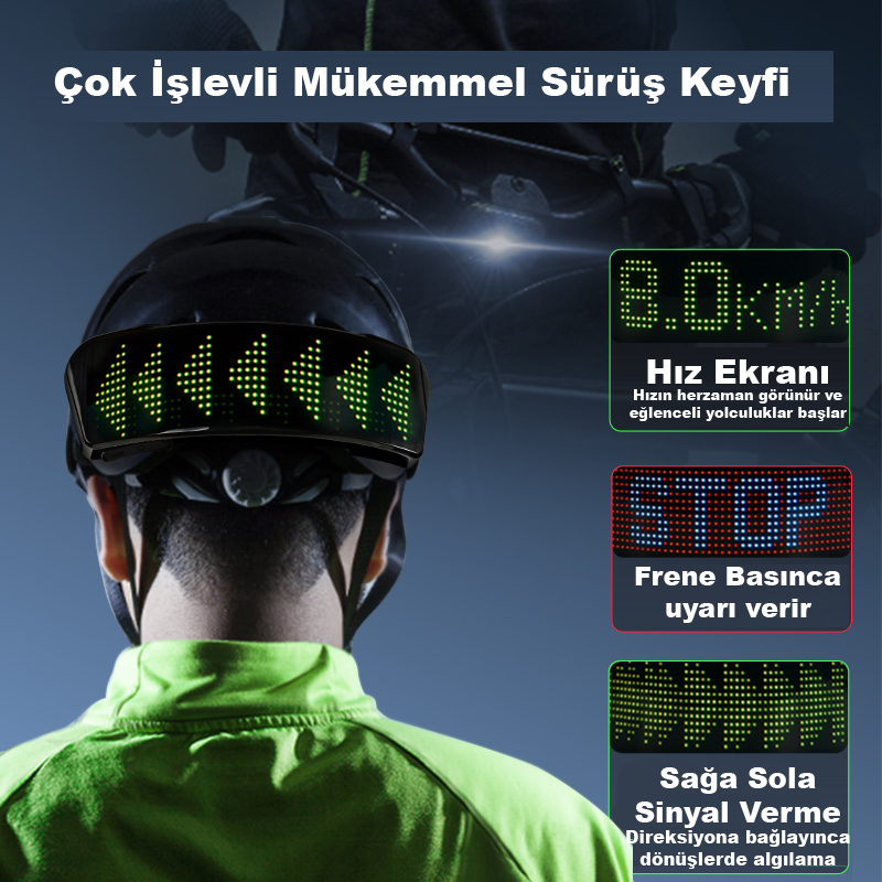 SHINING HELMET KASK LEDİ