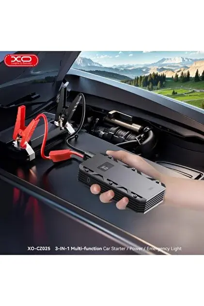 Xo CZ025 3ü 1 Arada 10.000 mAh Taşınabilir Akü Takviye Kiti