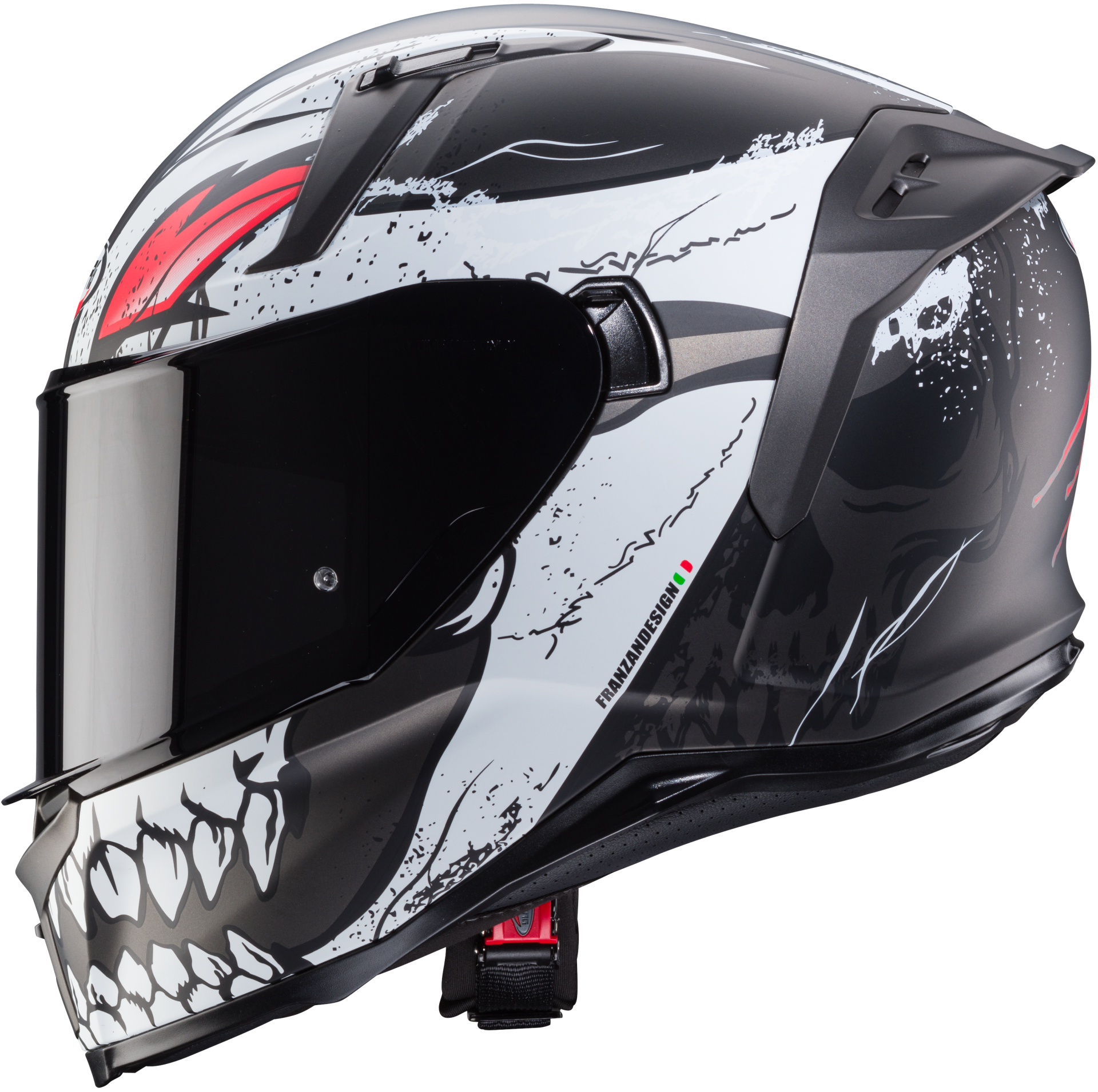 Avalon Punk Mat Gri Siyah Kırmızı