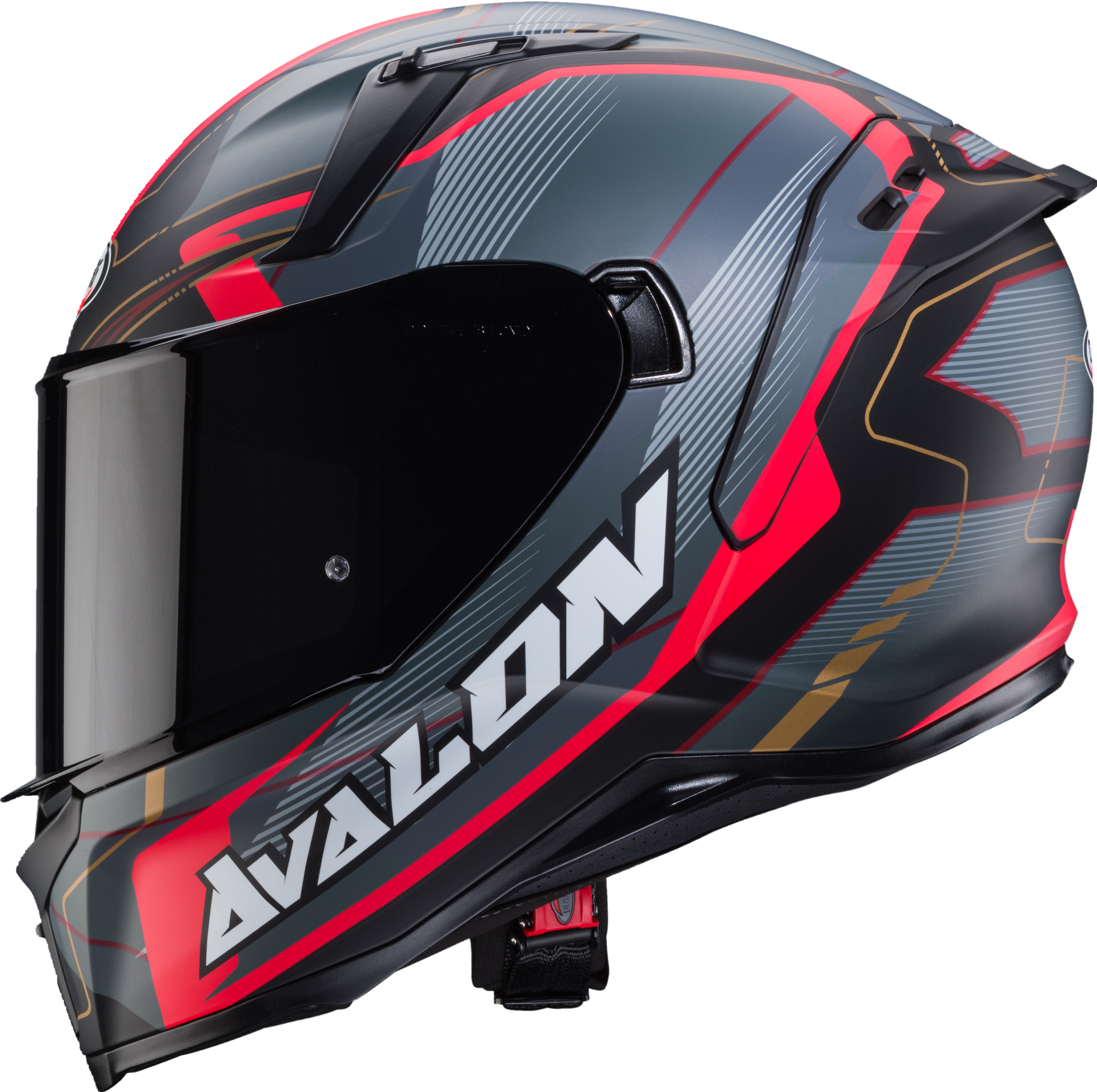 Avalon Optic Mat Siyah Gri Kırmızı