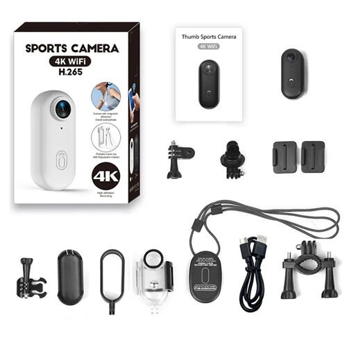 4K Ultra HD WiFi Aksiyon Kamerası - 120° Geniş Açı, H.265