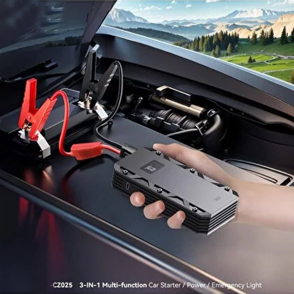 CZ025 10.000 mAh Akü Takviye Kiti & Powerbank / Jump Starter / LED Fener