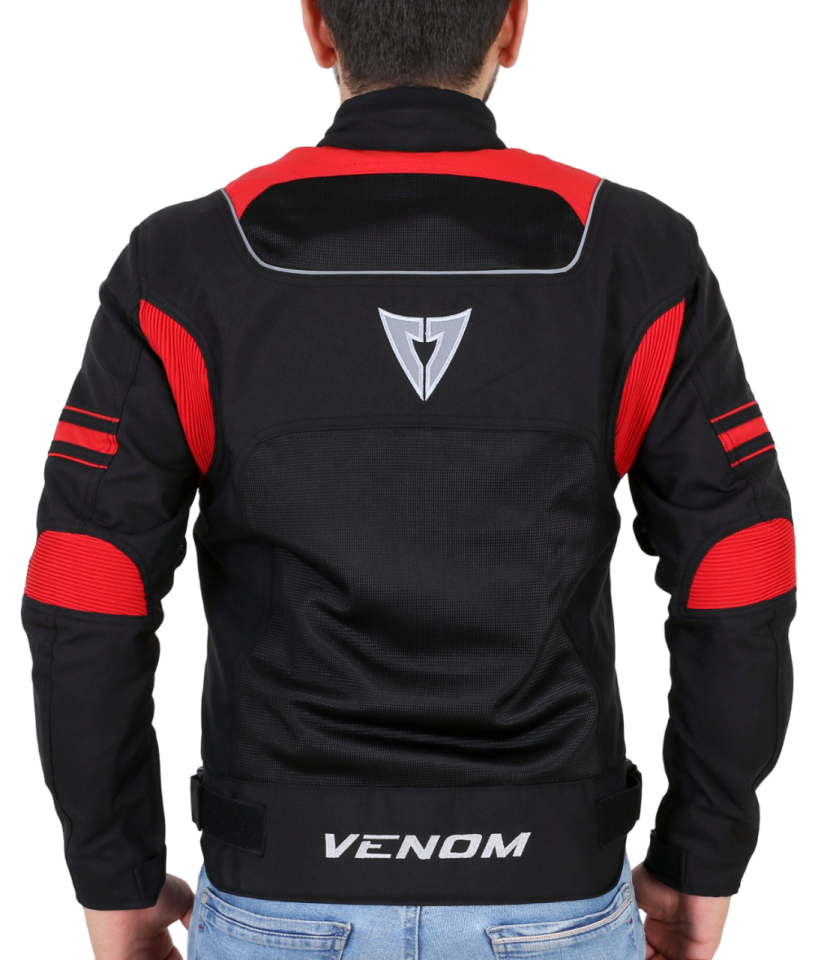 CEKET SPIN SİYAH KIRMIZI