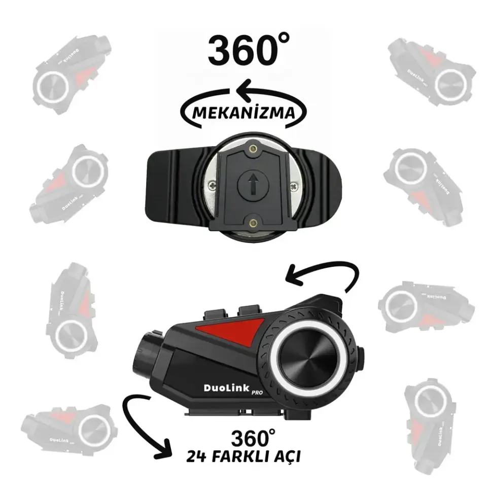 DuoLink X74 Pro İnterkom Kameralı 360° Modül