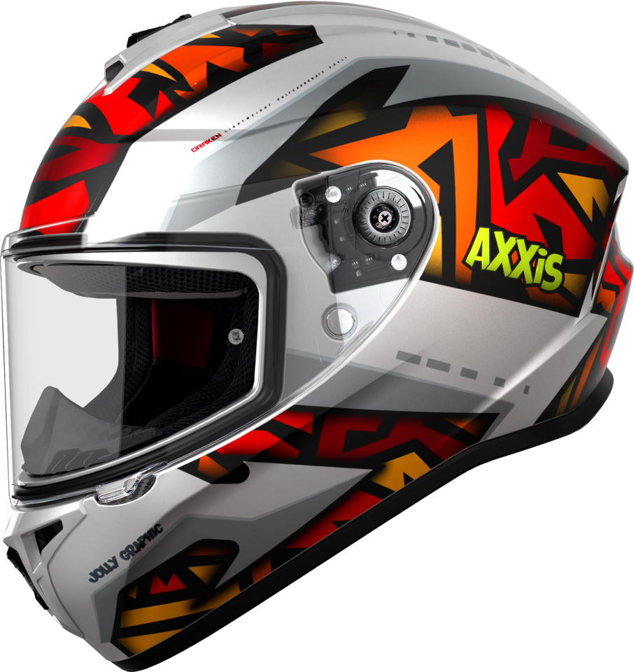 Axxis Draken S Jolly Mat Kırmızı Gri