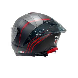 SW 865 SPACE Black Red Full Face