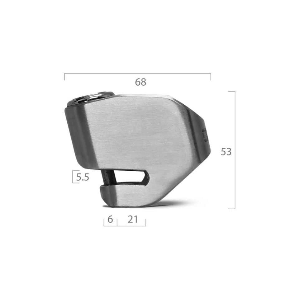 CRANNS ZERO6 Disk Kilidi Motosiklet Bisiklet Scooter 304 Paslanmaz Hatırlatma Kablolu 6mm Karbür PİM