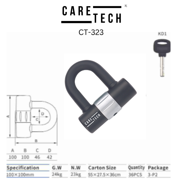 CARETECH CT-323 Disk Kilidi 12mm