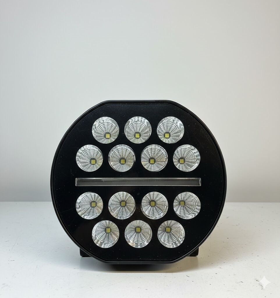 Space Offroad sis lambası 11,5 x 4,5 x 12cm yuvarlak beyaz-amber 12-80v 35w