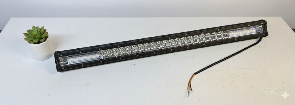 Offroad sis lambası 64cm beyaz-amber çakarlı 216w 12-30v