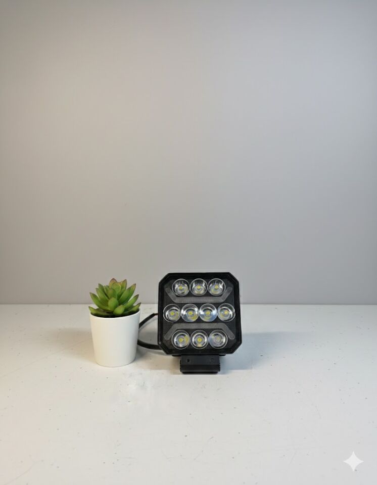 Offroad sis lambası 10 x 3,5 x 12cm beyaz-amber 12-80v 35w