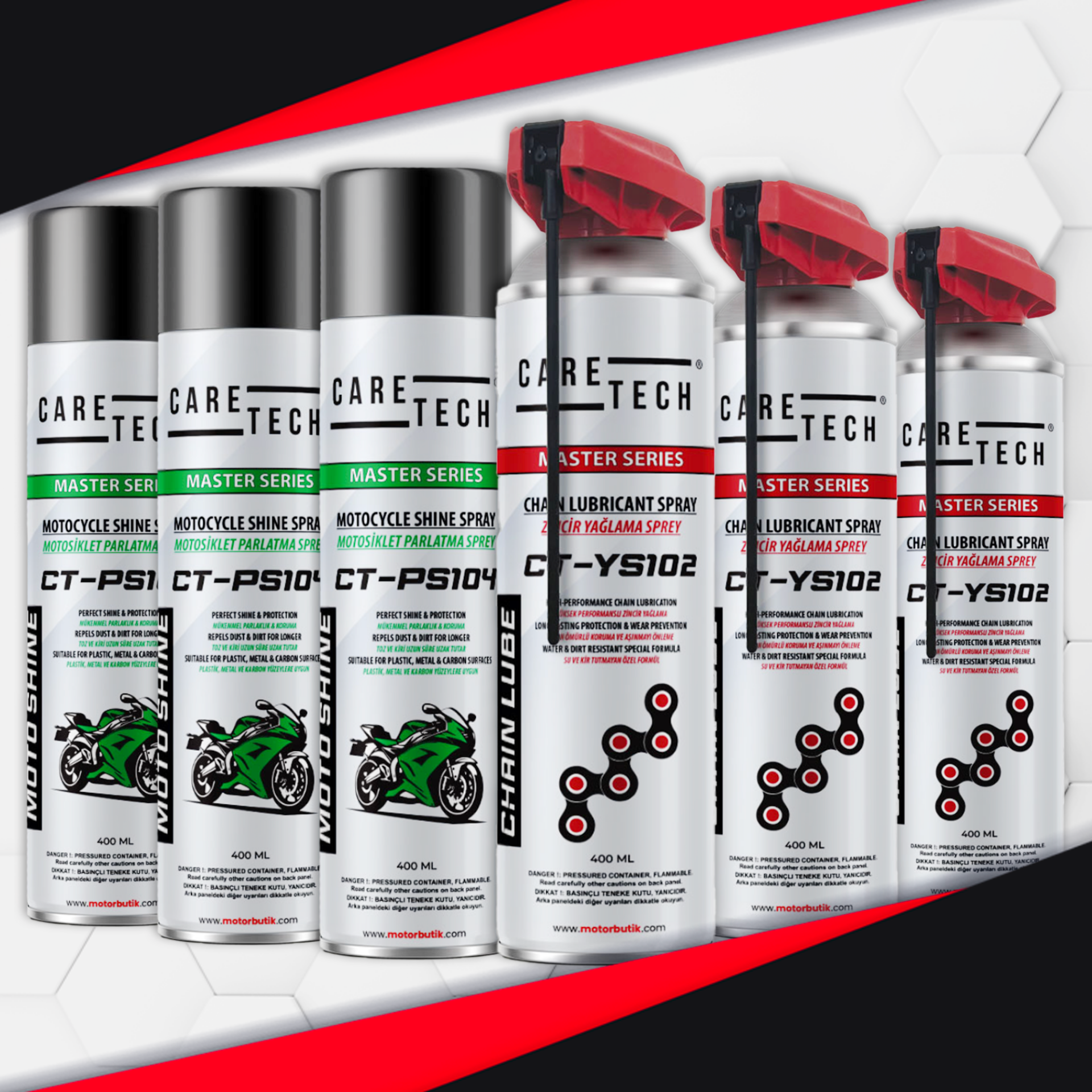 CARETECH CT-SET6-B Bakım Seti Sprey