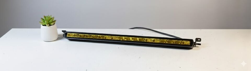 Offroad sis lambası 50cm iç çerçeve sarı piano black 12-32v