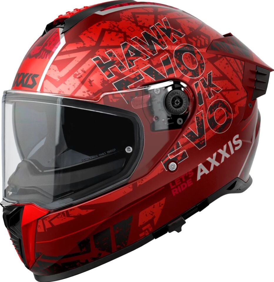 Axxis Hawk Evo Let's Ride Mat Kırmızı