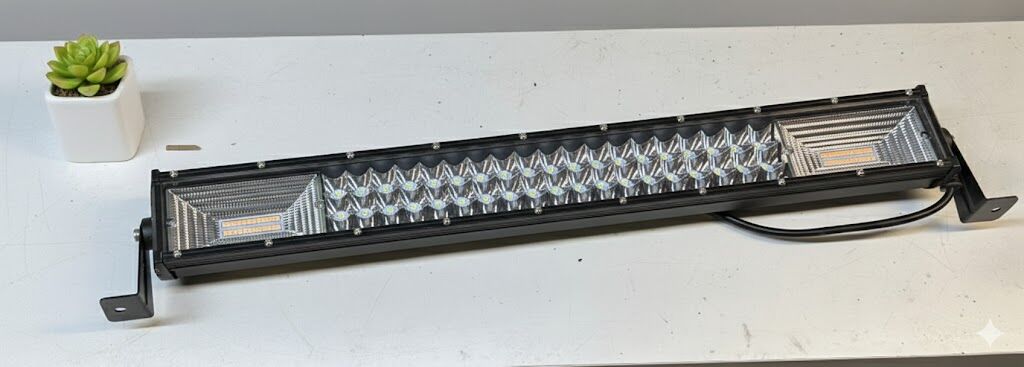 Offroad sis lambası 60cm beyaz-amber çakarlı 90 led 270w