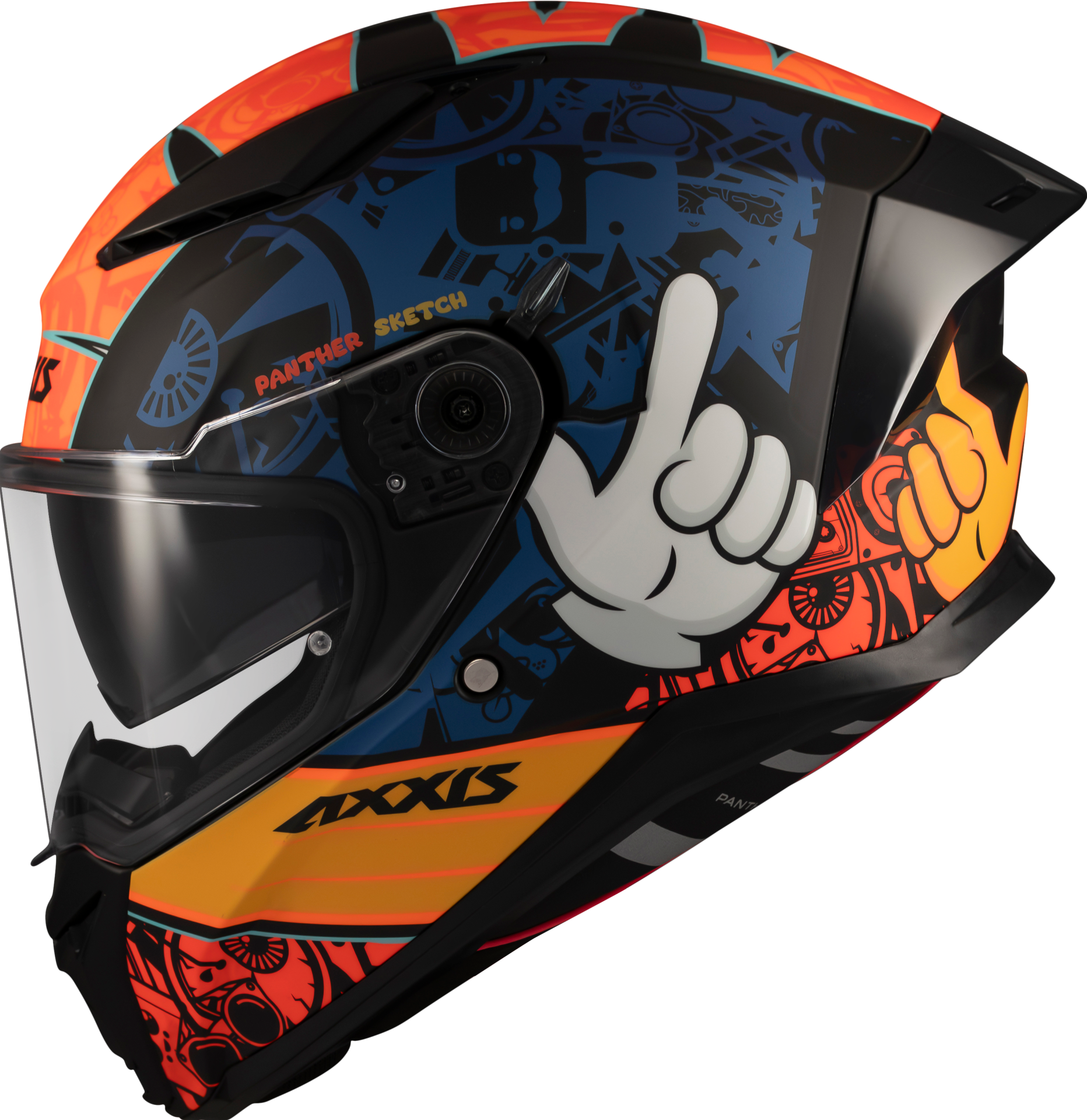 Panther Sketch Mat Turuncu