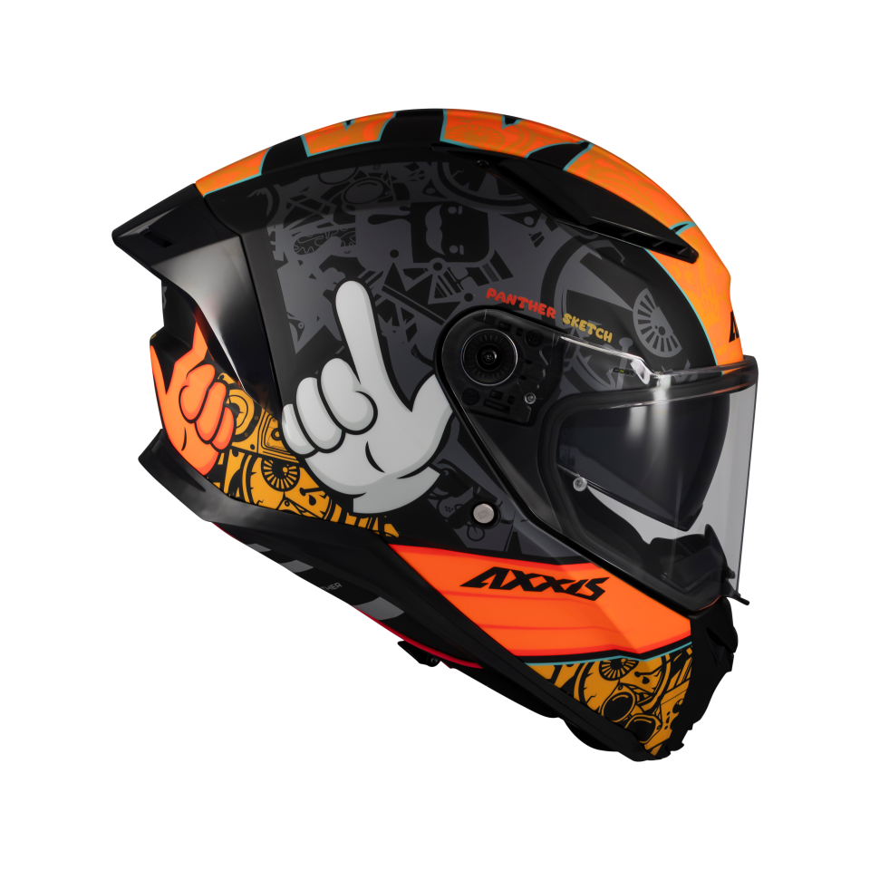 Panther Sketch Mat Turuncu