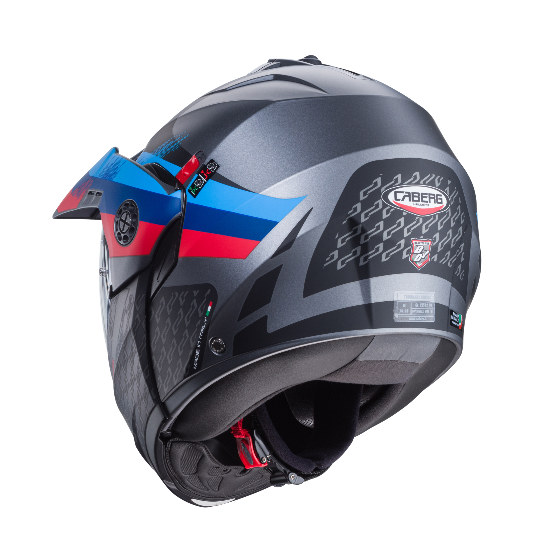 Caberg Tourmax Sarabe Mat Metalik Gri Siyah BMW Renkleri