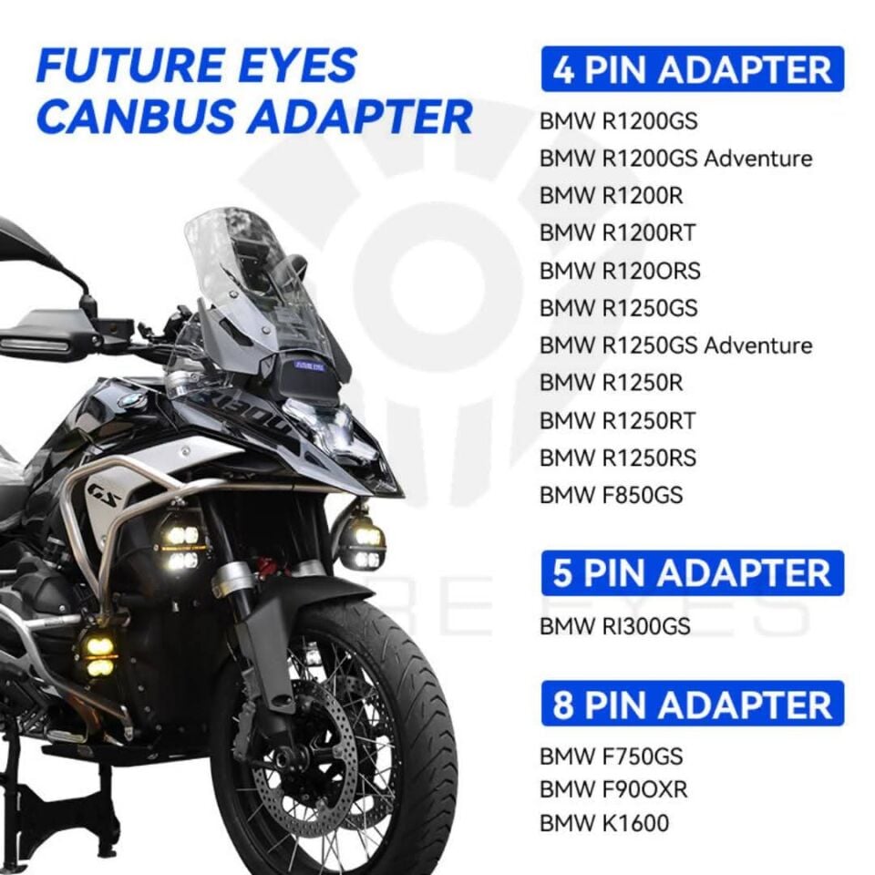 Future Eyes X80+Z4 Anahtar Setli Motosiklet Sis Farı