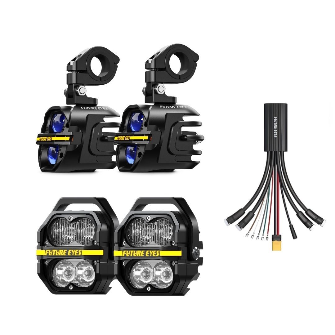 Future Eyes X80+Z4 Anahtar Setli Motosiklet Sis Farı