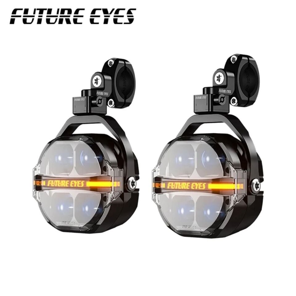 Future Eyes X100+Z4 Anahtar Setli Motosiklet Sis Farı