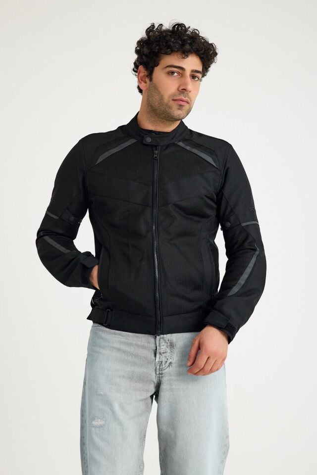 Rio Siyah 3 Mevsim Erkek Motosiklet Montu