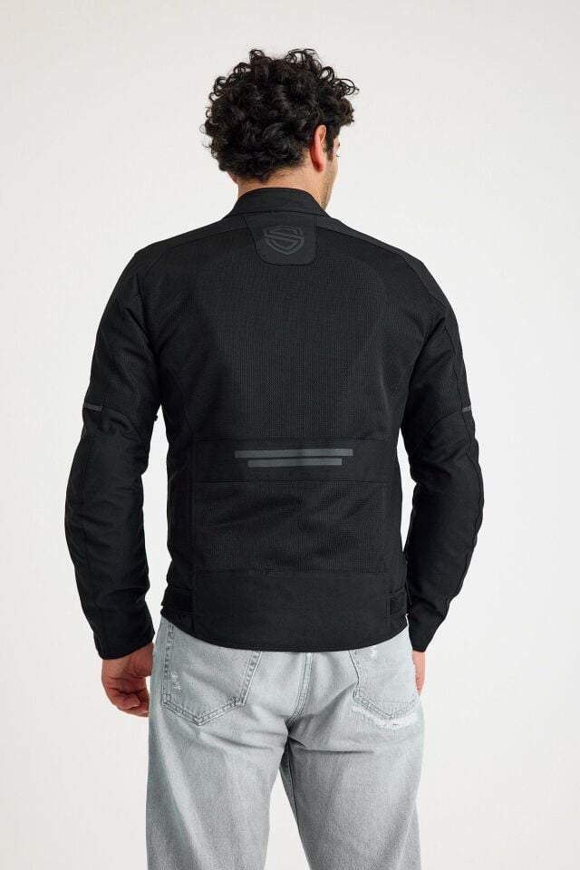 Rio Siyah 3 Mevsim Erkek Motosiklet Montu