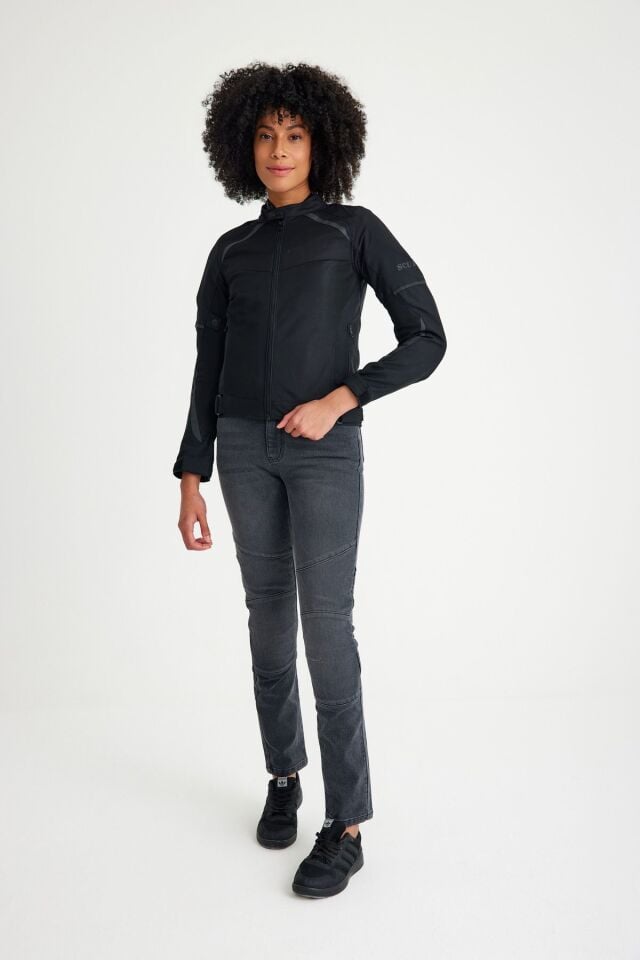 Scudo Tokyo Siyah 3 Mevsim Kadın Motosiklet Montu