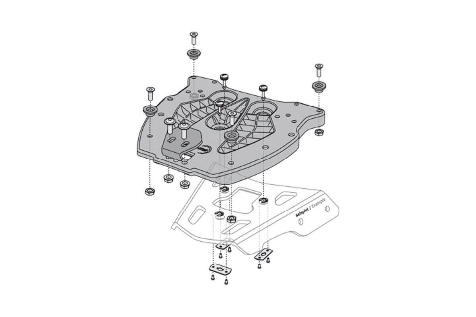 SW-MOTECH Alu-rack Için Adaptör Plakası. Trax