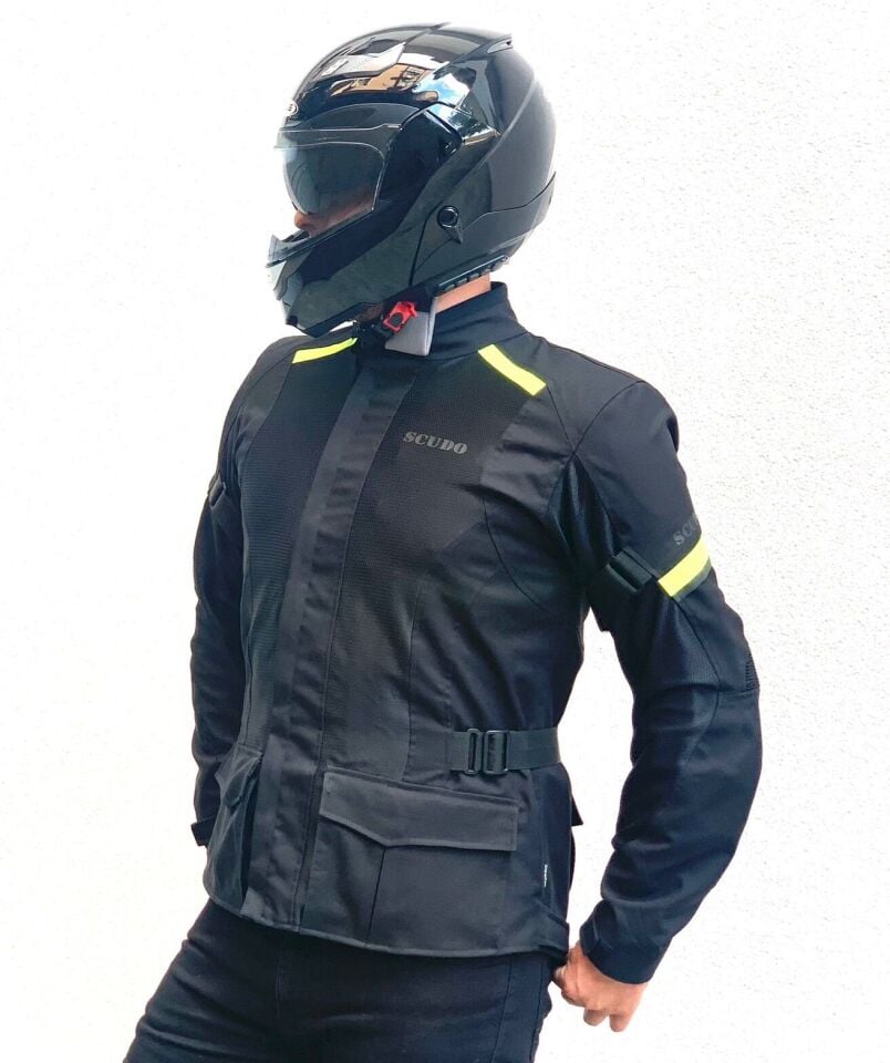 Vivaldi 4 Mevsim Motosiklet Montu - Siyah/Sarı