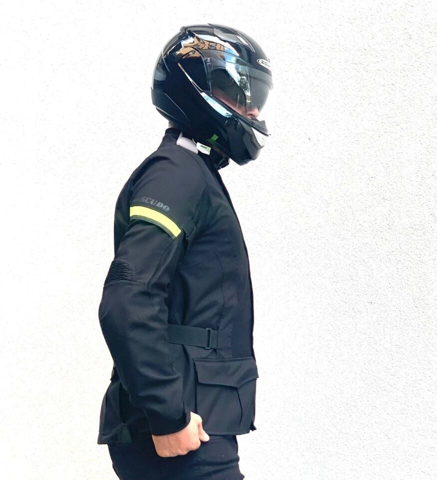 Vivaldi 4 Mevsim Motosiklet Montu - Siyah/Sarı