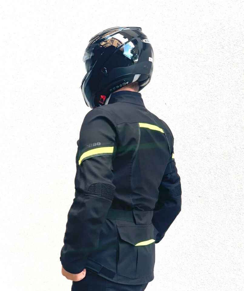 Vivaldi 4 Mevsim Motosiklet Montu - Siyah/Sarı