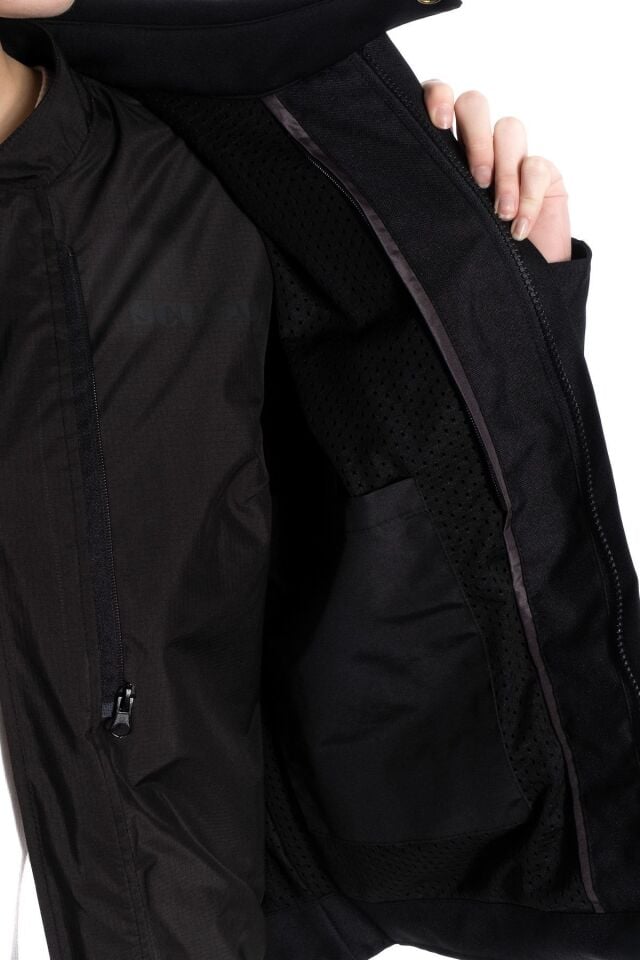 Vivaldi 4 Mevsim Kadın Motosiklet Montu - Siyah/Siyah